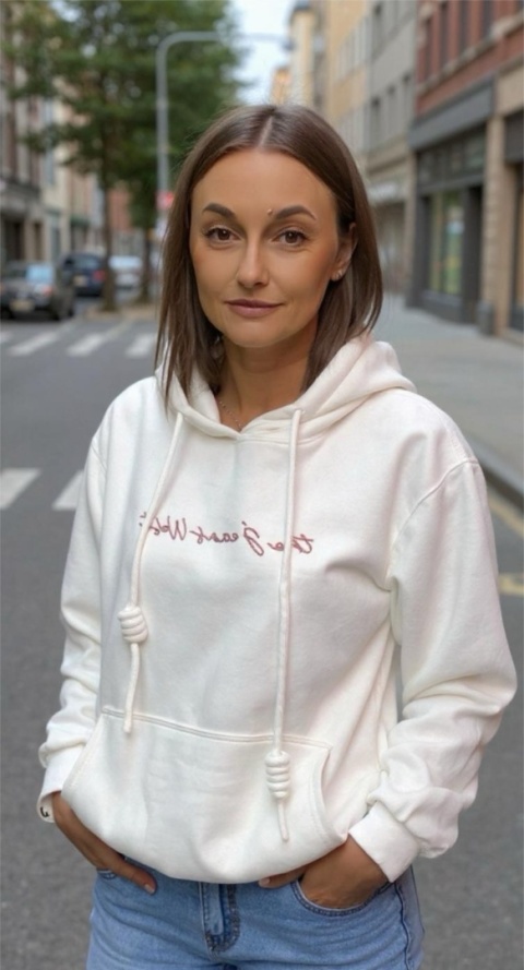 Bluza JOY z haftem ”the Jean West”–Biała Bluza JOY z haftem ”the Jean West”–Biała