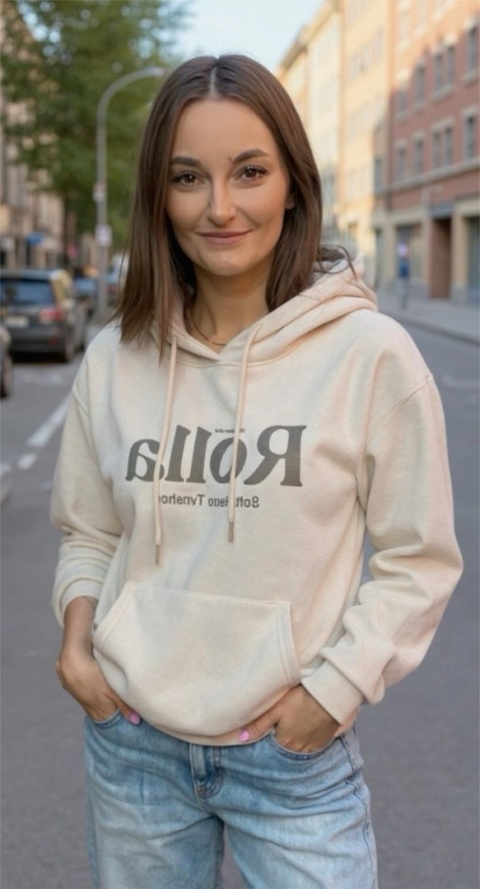 Bluza z kapturem ROLLA Beżowa Bluza z kapturem ROLLA Beżowa