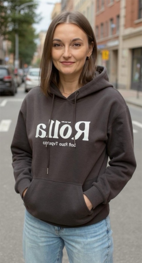 Bluza z kapturem ROLLA Czekolada Bluza z kapturem ROLLA Czekolada