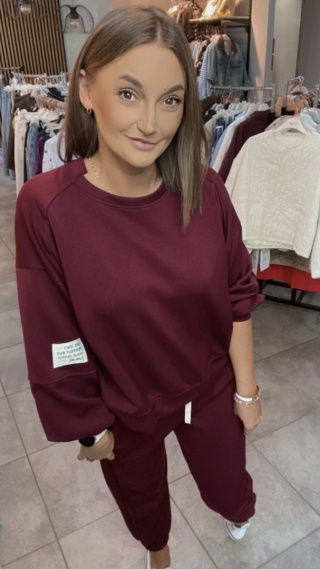 Komplet Masełko Azara Burgund