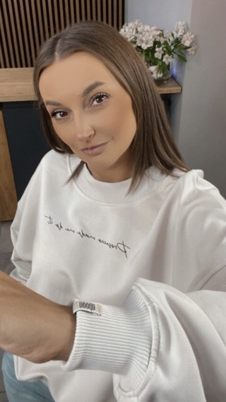 Bluza NOODA “Prosecco made me do it” Ecru