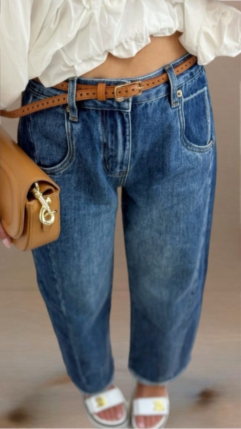 Jeansy Gioya raw edge Jeansy Gioya raw edge