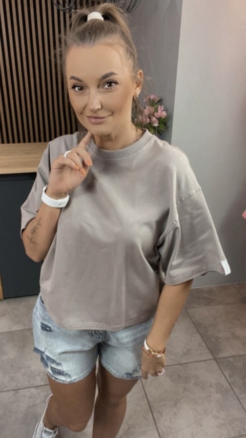 T-shirt Basic Lenoshka Fango T-shirt Basic Lenoshka Fango