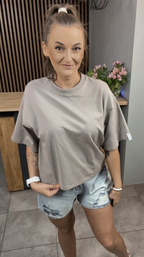 T-shirt Basic Lenoshka Fango T-shirt Basic Lenoshka Fango