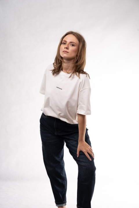 Bawełniany T-shirt Lemonada - Biały