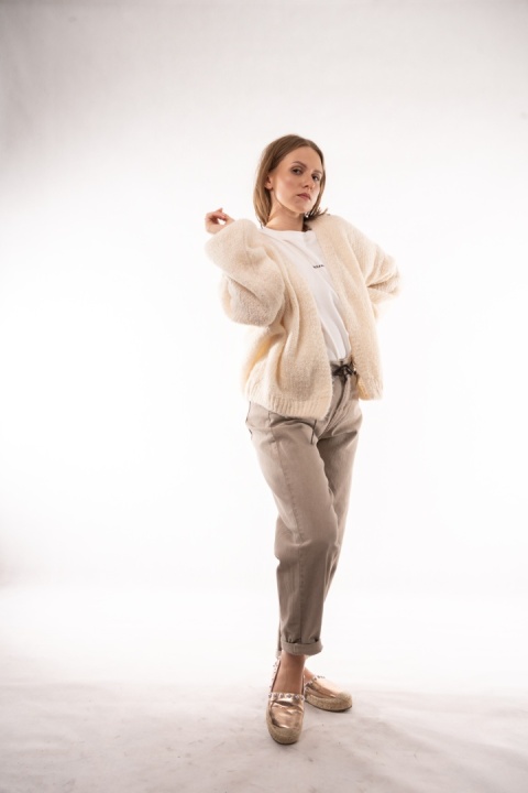 Kardigan Oversize CXL – Budyniowy