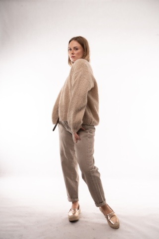 Kardigan Oversize CXL – Beżowy