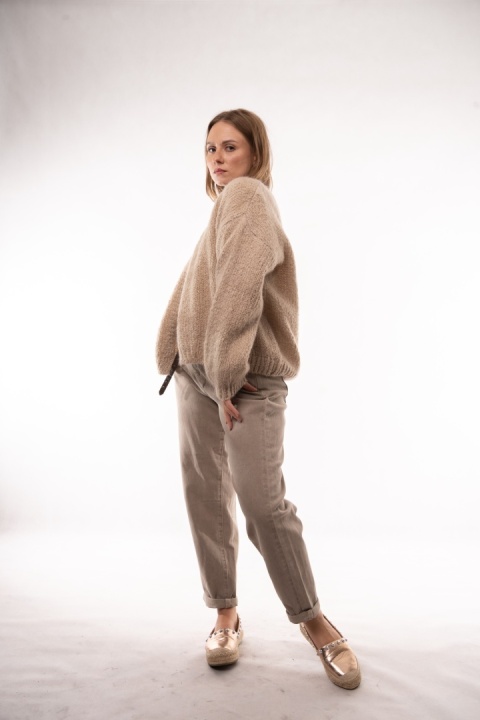Kardigan Oversize CXL – Beżowy