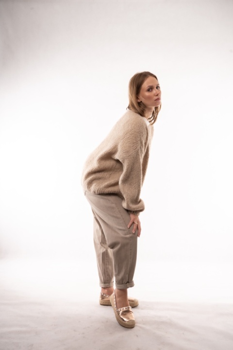 Kardigan Oversize CXL – Beżowy