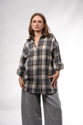 Koszula flanelowa oversize w kratę JOY