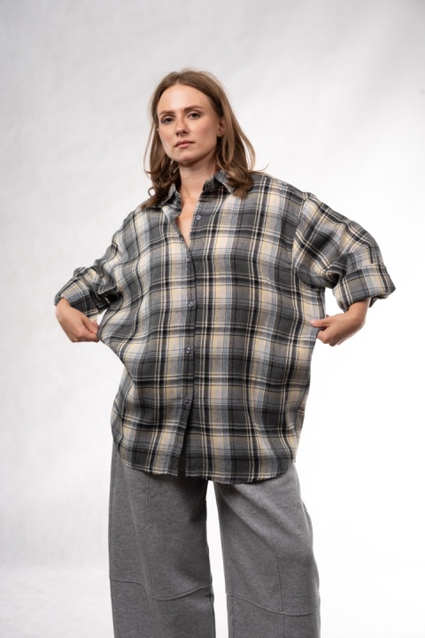 Koszula flanelowa oversize w kratę JOY