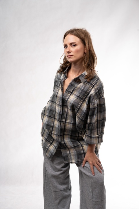 Koszula flanelowa oversize w kratę JOY