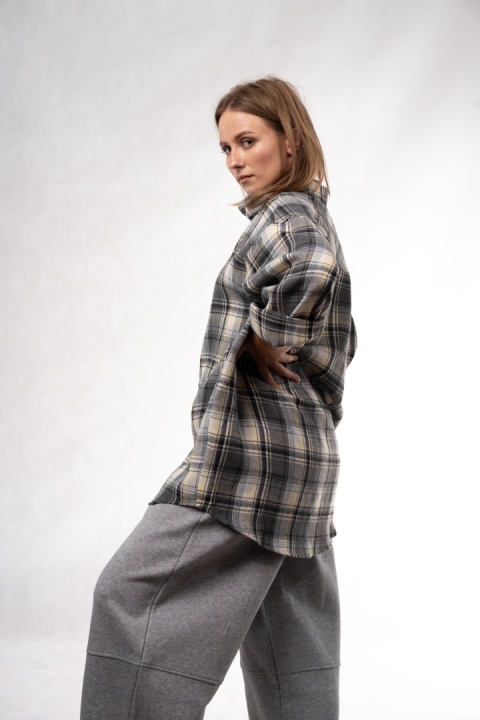 Koszula flanelowa oversize w kratę JOY