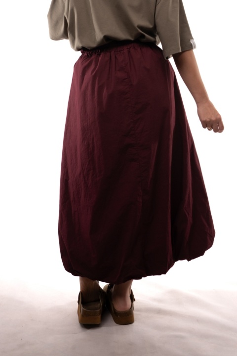 Bawełniana spódnica bombka maxi STELLA MILANI FIRENZE 3346 Bordo