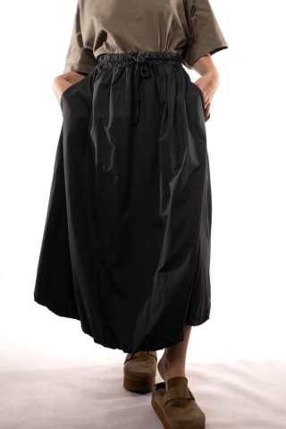 Bawełniana spódnica bombka maxi STELLA MILANI FIRENZE 3346 Grafit