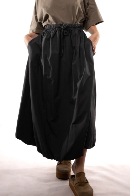 Bawełniana spódnica bombka maxi STELLA MILANI FIRENZE 3346 Grafit
