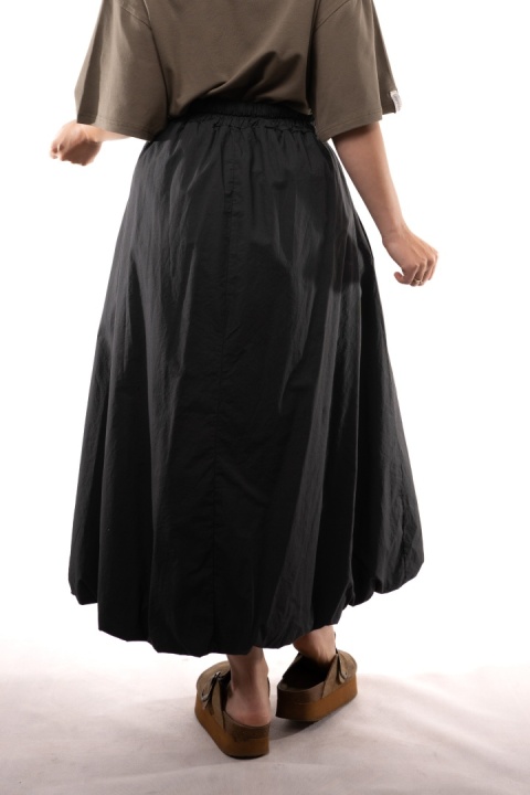 Bawełniana spódnica bombka maxi STELLA MILANI FIRENZE 3346 Grafit