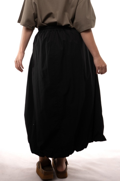 Bawełniana spódnica bombka maxi STELLA MILANI FIRENZE 3346 Czarna