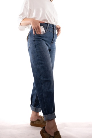 Jeansy harem pants z podwójnym karczkiem UiUj