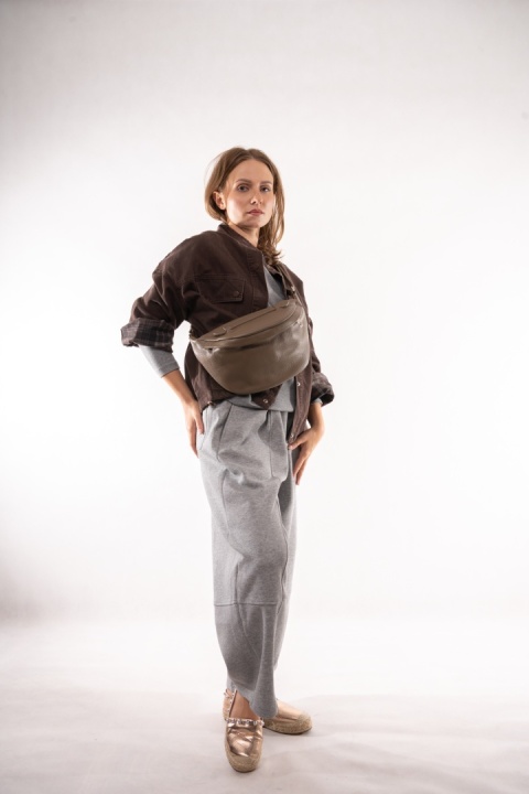 Skórzana torebka nerka / saszetka crossbody Fango
