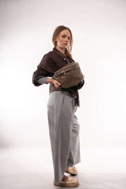 Skórzana torebka nerka / saszetka crossbody Fango