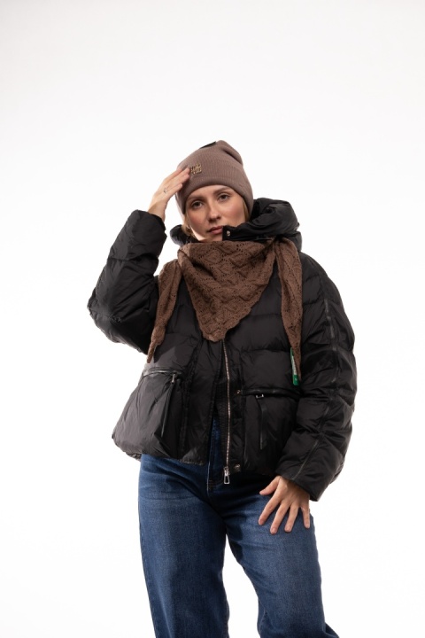 Czapka beanie 50% wełna 50% kaszmir ZUZU THE HAT - Brąz