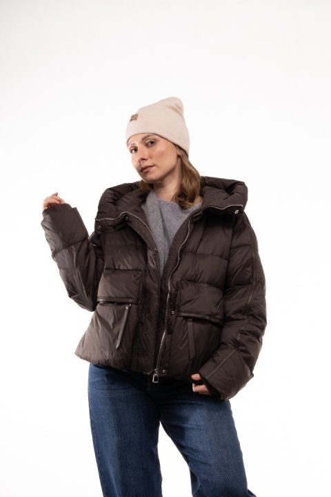 Czapka beanie 50% wełna 50% kaszmir ZUZU THE HAT - Cappuccino