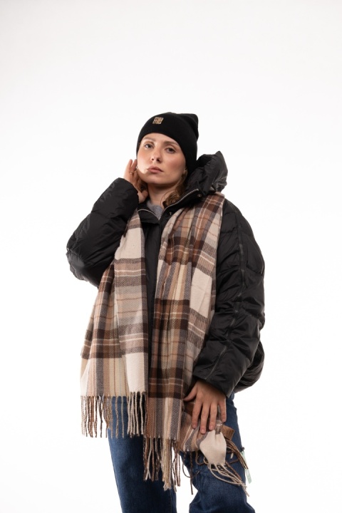 Czapka beanie 50% wełna 50% kaszmir ZUZU THE HAT - Czarna