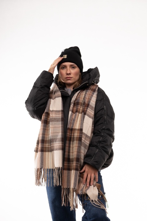 Czapka beanie 50% wełna 50% kaszmir ZUZU THE HAT - Czarna