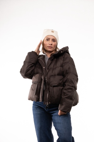 Czapka beanie 50% wełna 50% kaszmir ZUZU THE HAT - Ecru