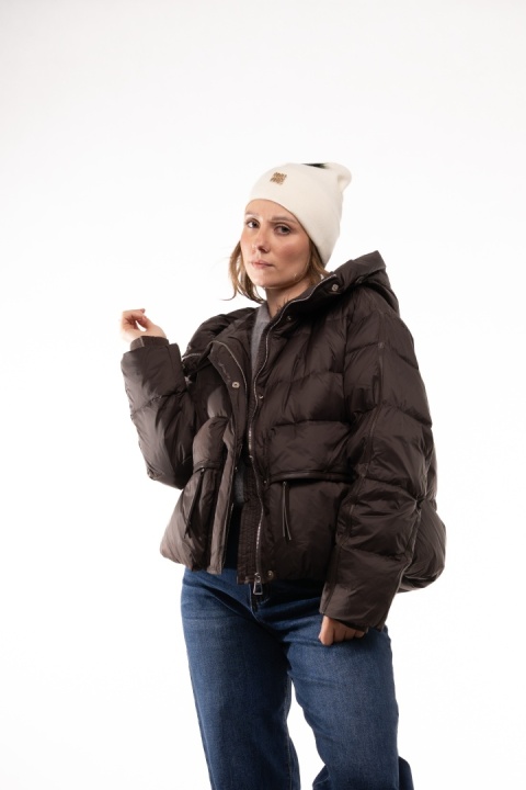 Czapka beanie 50% wełna 50% kaszmir ZUZU THE HAT - Ecru