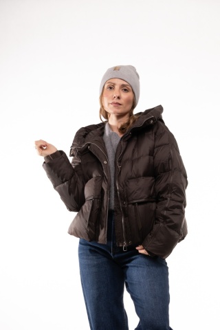 Czapka beanie 50% wełna 50% kaszmir ZUZU THE HAT - Szara