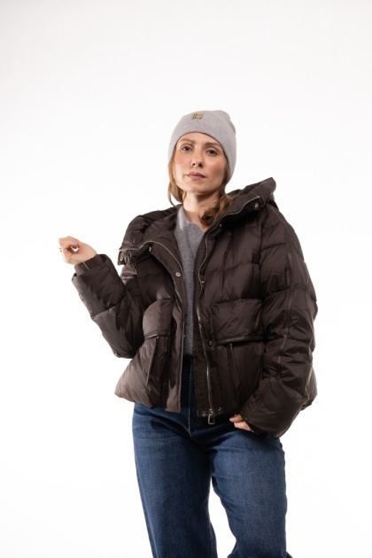 Czapka beanie 50% wełna 50% kaszmir ZUZU THE HAT - Szara