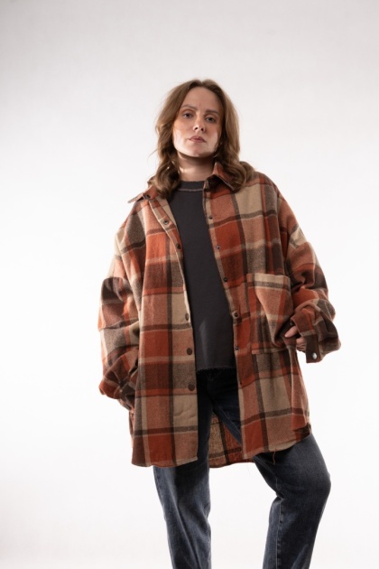 Flanelowa koszula w kratę oversize JOY MC