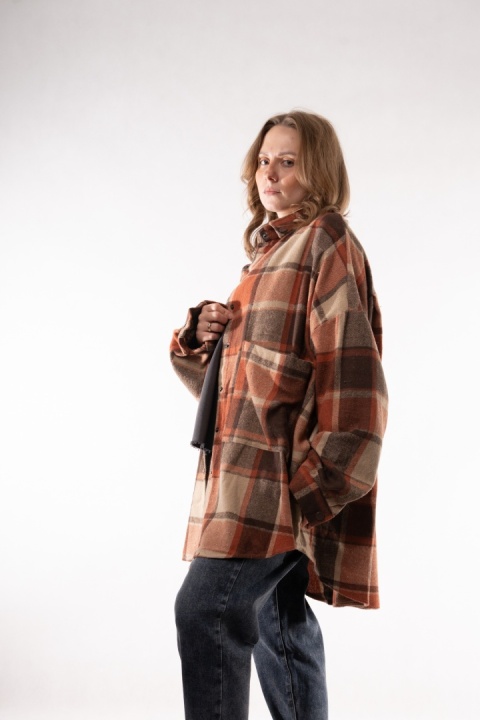 Flanelowa koszula w kratę oversize JOY MC