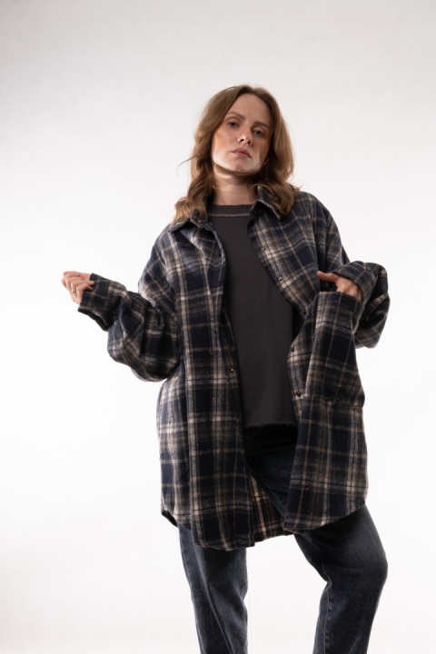 Flanelowa koszula w kratę oversize JOY MC