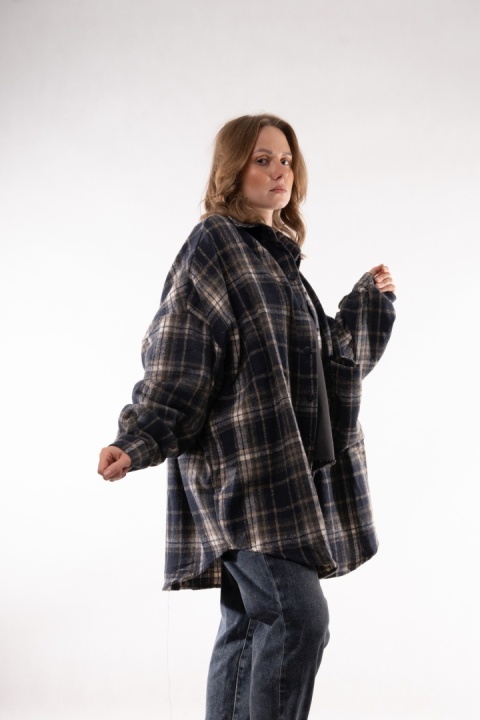 Flanelowa koszula w kratę oversize JOY MC