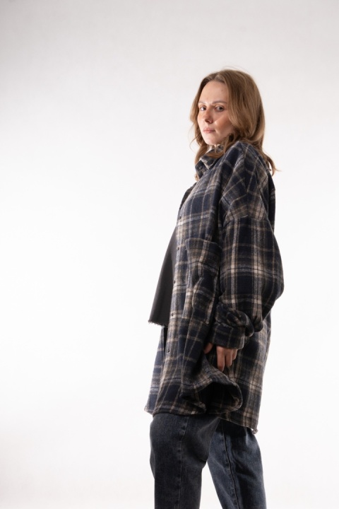 Flanelowa koszula w kratę oversize JOY MC