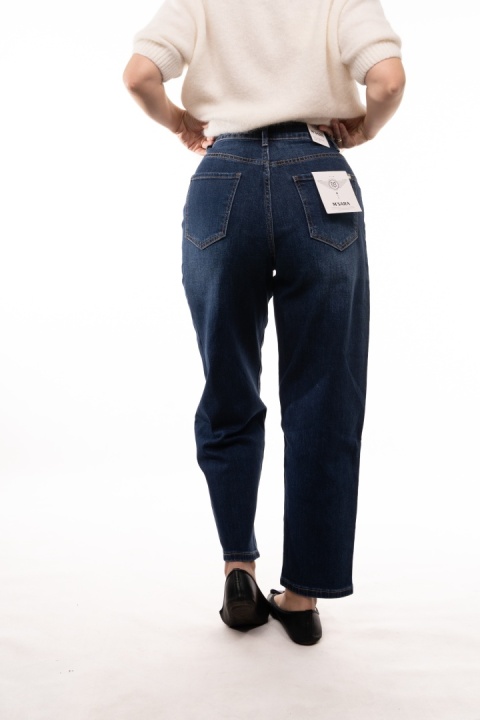 Niebieskie jeansy damskie Balloon Fit M'SARA - HY025SK257-2