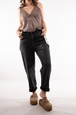 Spodnie jeansowe Baggy Fit z paskiem Version Jeans