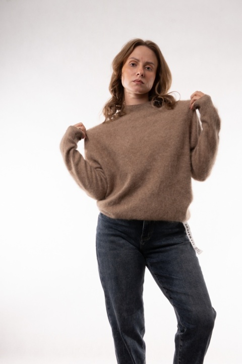 Wełniany półgolf z kaszmirem Cashmere Blend Fango
