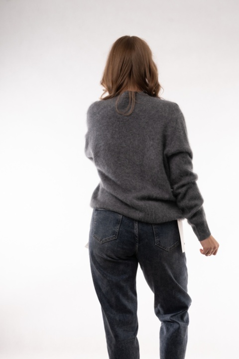 Wełniany półgolf z kaszmirem Cashmere Blend Szary