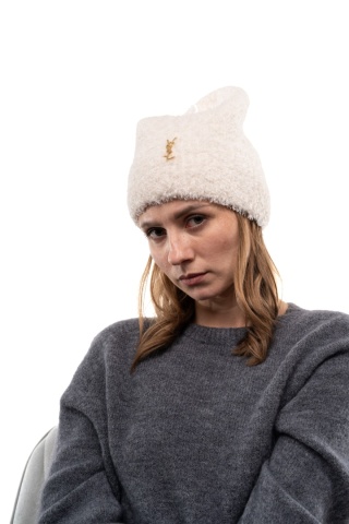 Czapka bouclé baranek ZUZU THE HAT DZ26-4CZ01 - Śmietanka