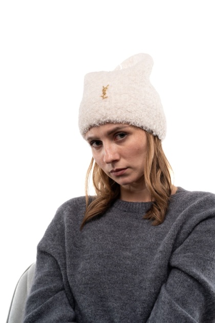 Czapka bouclé baranek ZUZU THE HAT DZ26-4CZ01 - Śmietanka