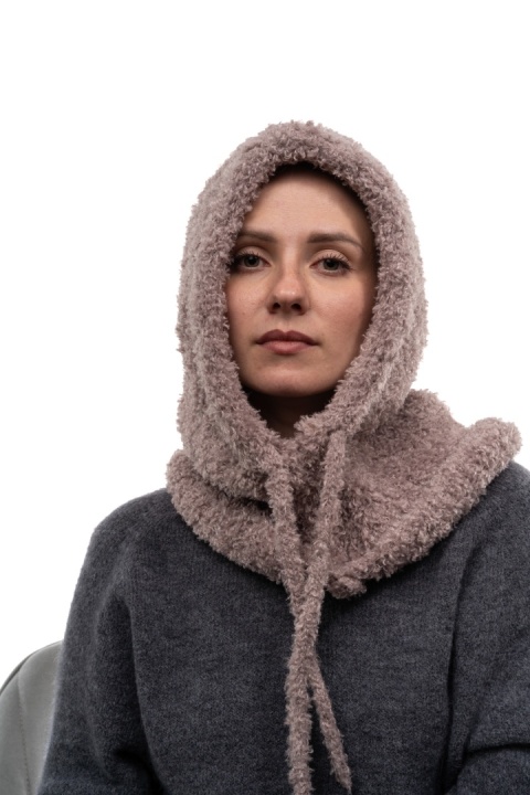 Kaptur kominiarka bouclé baklawa ZUZU THE HAT DZ26-6CZ06 - Fango
