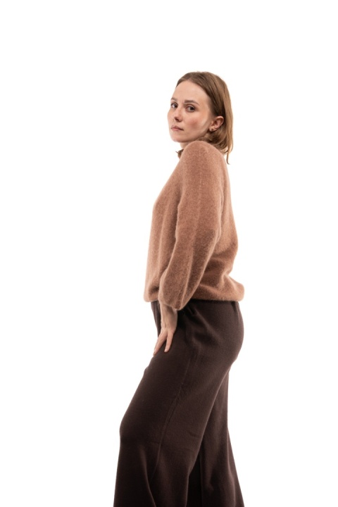 Luksusowy sweter z Baby Suri Alpaca Toscana 39 - Camel
