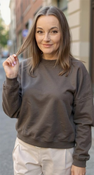 Bluza Basic Lenoshka Czekolada
