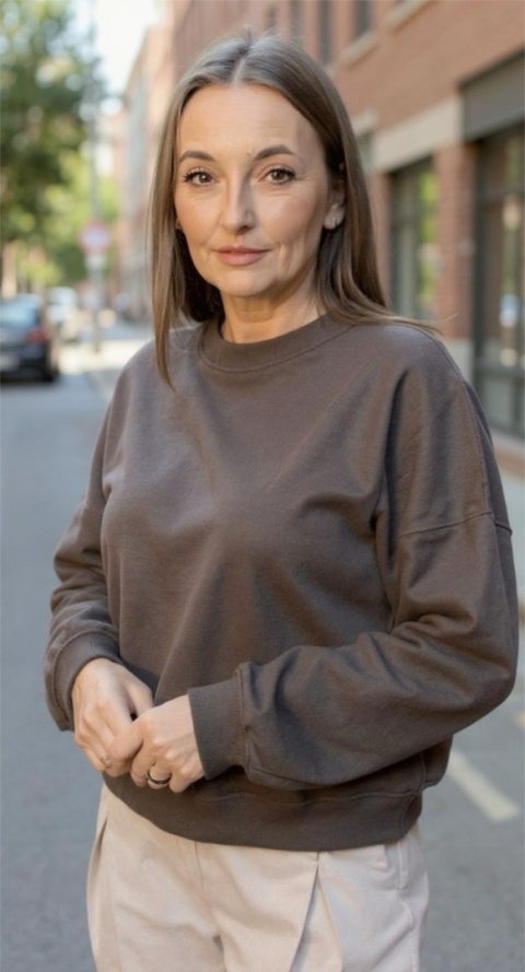 Bluza Basic Lenoshka Czekolada Bluza Basic Lenoshka Czekolada
