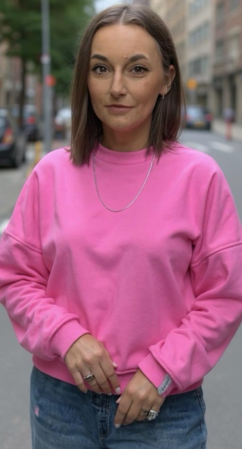 Bluza Basic Lenoshka Dark Pink Bluza Basic Lenoshka Dark Pink
