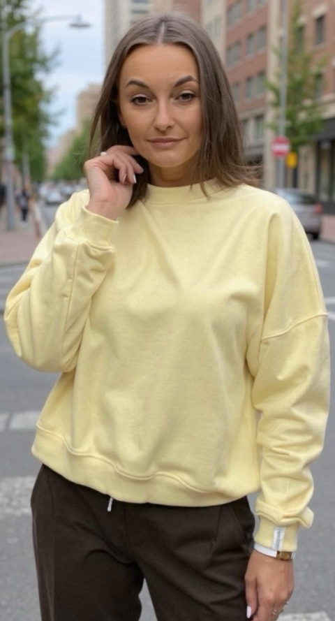 Bluza Basic Lenoshka Żółta Bluza Basic Lenoshka Żółta